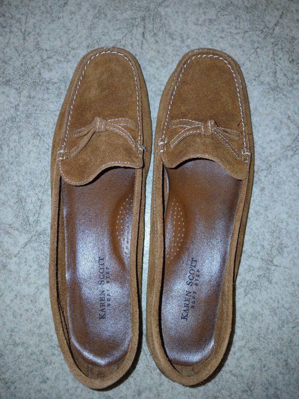Karen Scott Wendy Brown Suede Loafers sz 8.5 M
